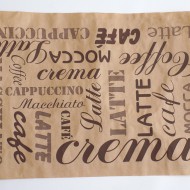 Крафт бумага в листах 42х30, печать "Coffee"